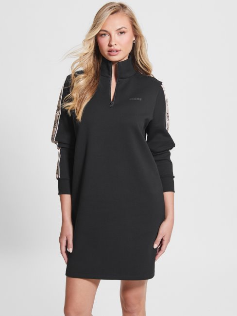 Robe Noir De Jais éco Britney Logo Tape Guess