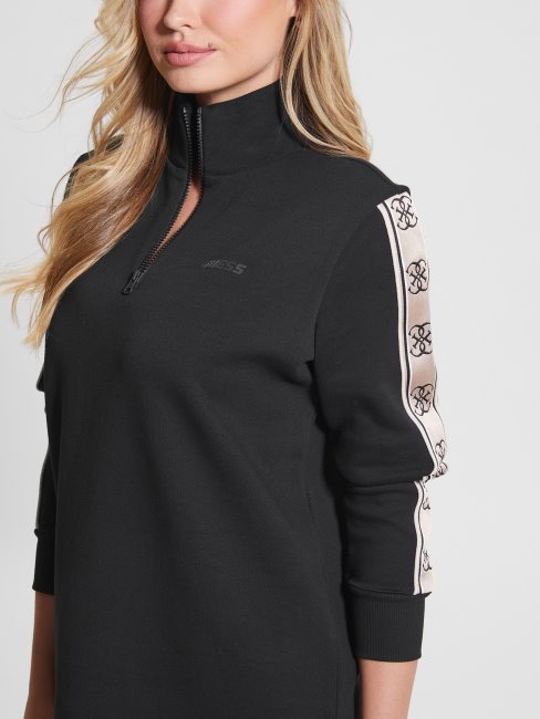Robe Noir De Jais éco Britney Logo Tape Guess