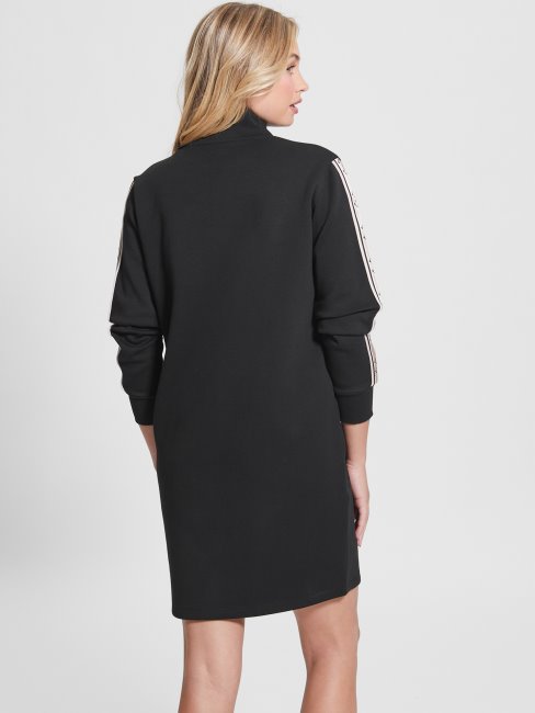 Robe Noir De Jais éco Britney Logo Tape Guess