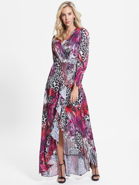 Robe Longue Eco Luana Imprimé Wildcard Devinez