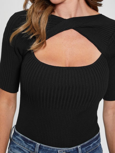 Top Chandail Réversible Eco Aysha Jet Black Guess