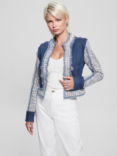 Guess Piste Veste En Jean Tweed Lavage Manon