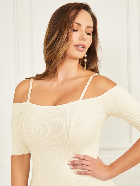 Robe Pull Tessa à épaules Dénudées Guess Sandy Shore
