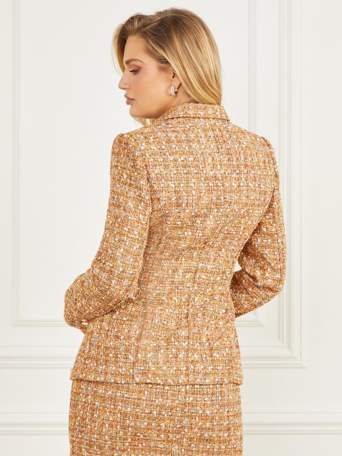 Blazer En Tweed Angelica Multicolore Tallulah Guess