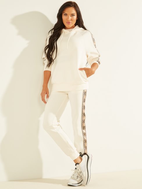 Guess éco Britney Logo Bande Sweat à Capuche Sel De L'océan