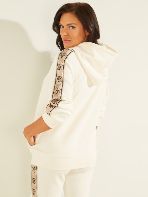 Guess éco Britney Logo Bande Sweat à Capuche Sel De L'océan