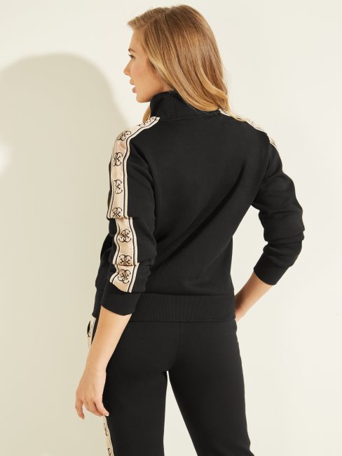 Veste Eco Britney Logo Tape Noir Jet Guess