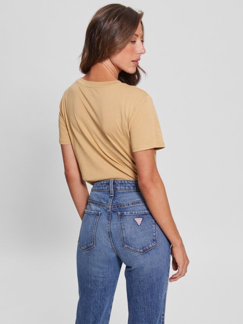 Tee Shirt Tigre Sable Du Sahara Logo Guess