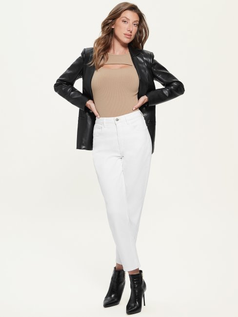 Top Côtelé Guess Lana Rhum Léger