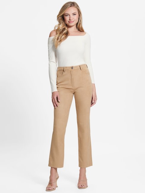 Guess Top Blanc Crème Eco Amelia à épaules Dénudées