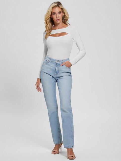 Eco Liv Body à Découpes Guess Colombe Blanc