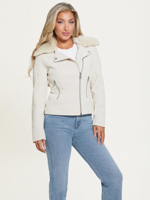 Veste De Moto Olivia Huître Perlée Guess