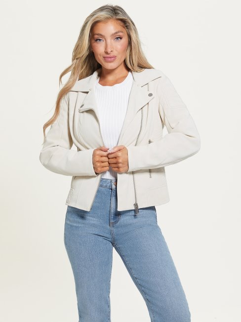 Veste De Moto Olivia Huître Perlée Guess