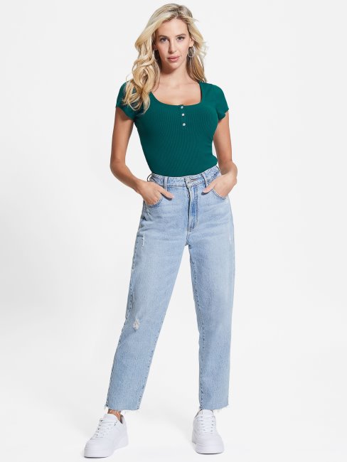 Sarcelle Royale Eco Karlee Henley Tee Devinez