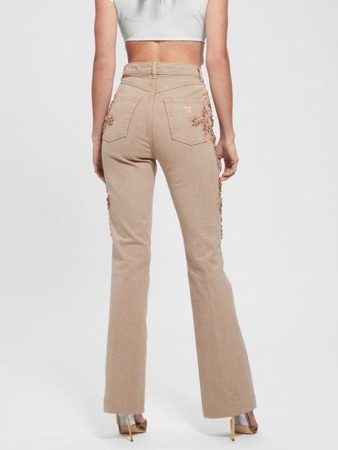 Jean évasé à Ornements Années 70 Guess Pop Golden Rum