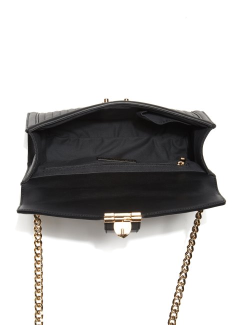 Guess Sac à Bandoulière Matelassé Seline Noir De Jais