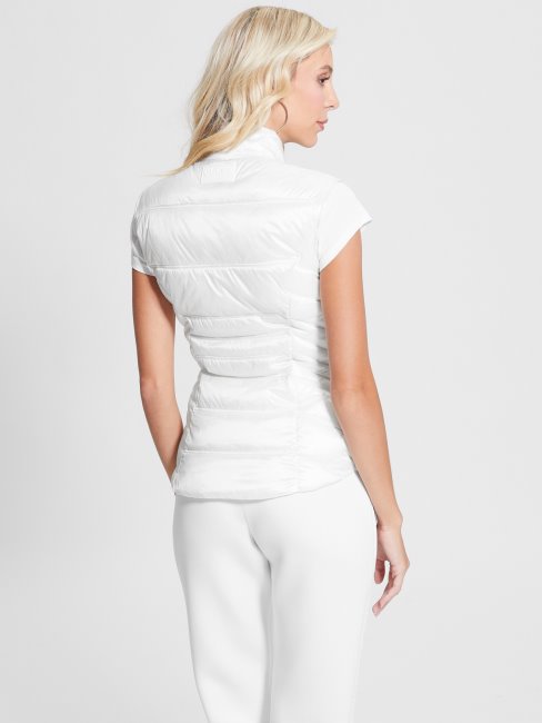 Gilet Matelassé Eco Gingembre Guess Blanc Pur