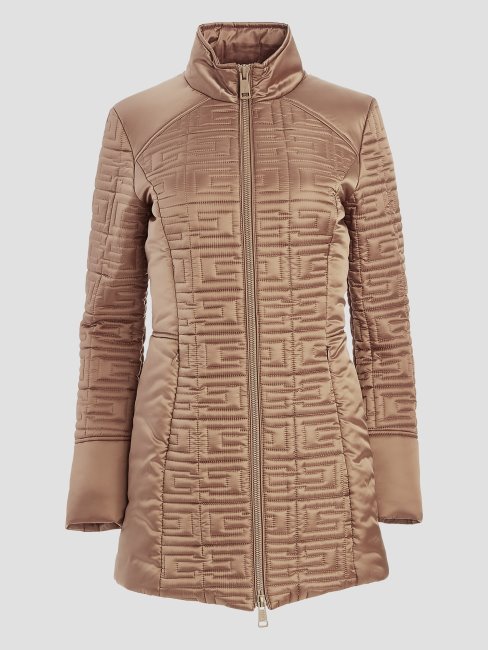 Veste Matelassée Longue Guess Wet Sand Multi Marine