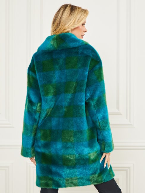 Manteau Rochelle Guess Vert Et Bleu Bermuda Bi