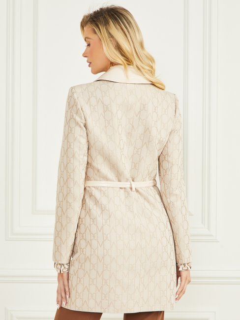 Manteau à Logo Jacquard Guess Monogramme Sandy Shore