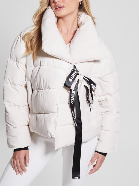 Ton Parchemin Cravate Claudia Doudoune Guess