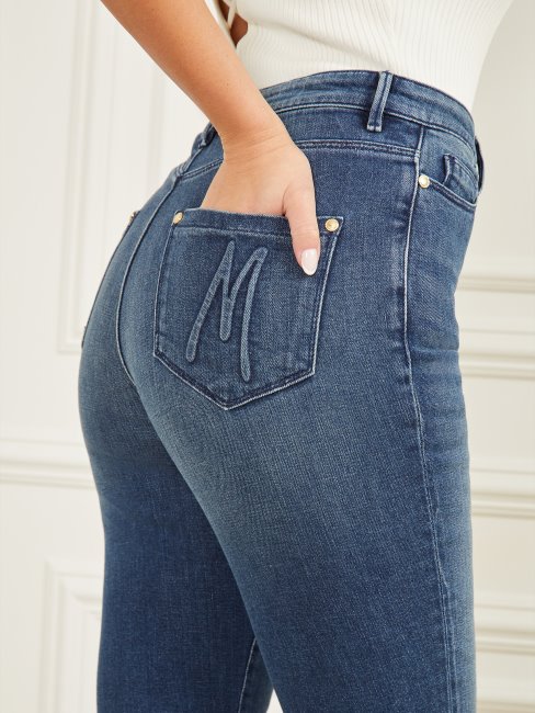 Jean Guess Stiletto No.97 Délavé Bleu Nuit