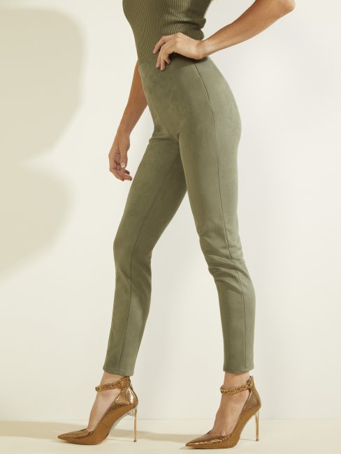 Maya Legging En Faux Suède Baja Palm Guess