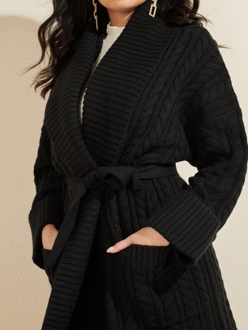 Xian Pull Cardigan Jet Noir Guess