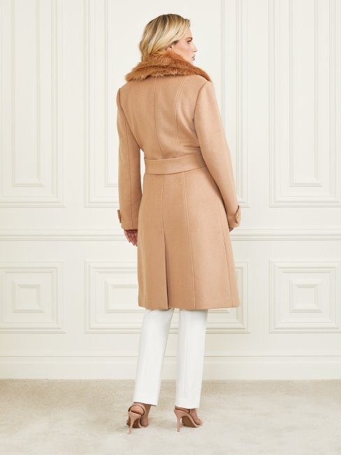 Guess Blonde Ambition Manteau En Laine Mélangée Multi Romina