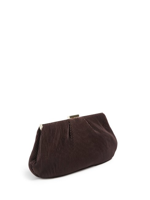 Pochette Brielle Satin Marron Guess