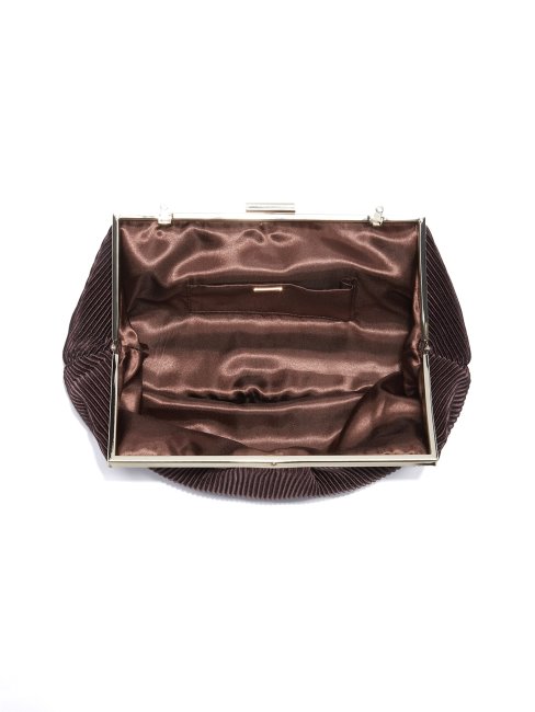 Pochette Brielle Satin Marron Guess