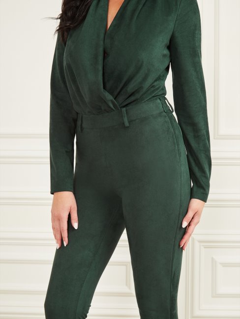 Guess Pantalon Hudson Vert Chenille