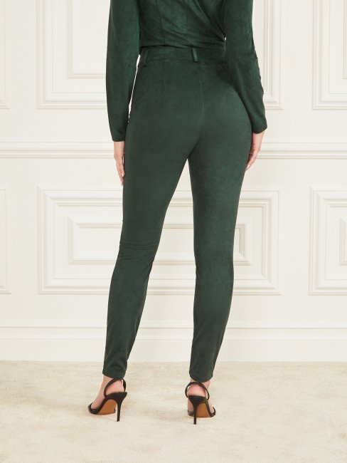 Guess Pantalon Hudson Vert Chenille