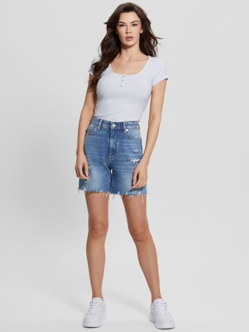 Devine Eco Karlee Henley Tee Air Frais