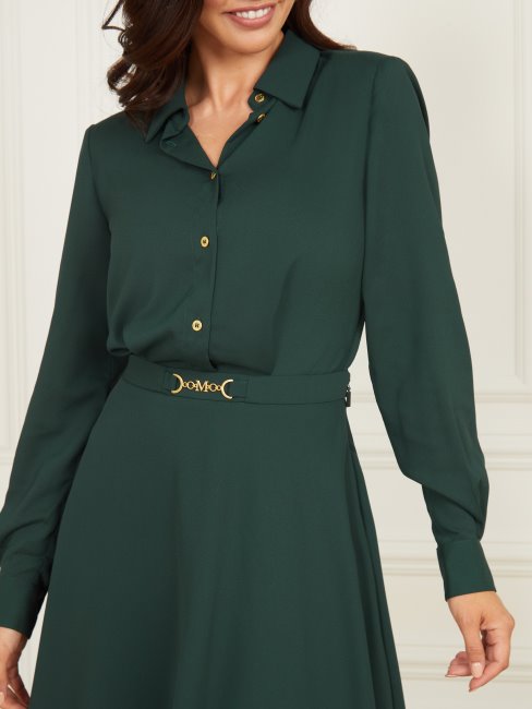 Robe évasée Lillibeth Chenille Vert Guess