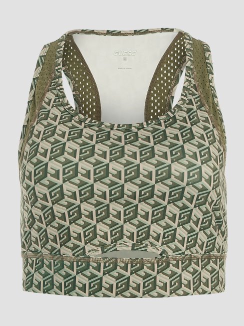 Eco Daria Active Top Guess G Cube Olive Combo