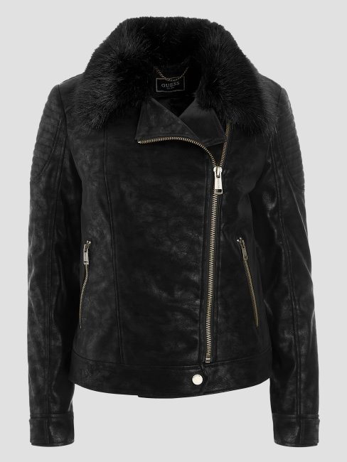 Veste Moto Olivia Noir Jet Guess