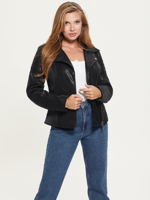 Veste Moto Olivia Noir Jet Guess