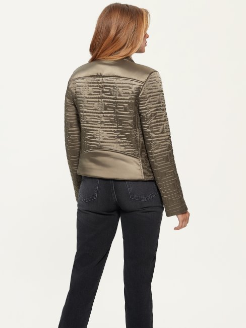 Guess Marine Veste Matelassée Vert Désert Multi