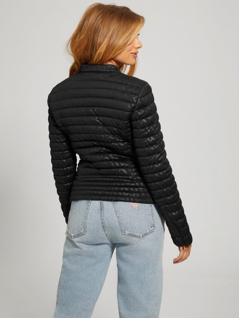 Veste Noire à Logo Matelassé Guess Vona