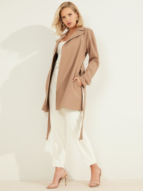Manteau Enveloppant Austin Marron Shiitake Guess