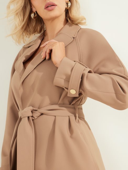 Manteau Enveloppant Austin Marron Shiitake Guess