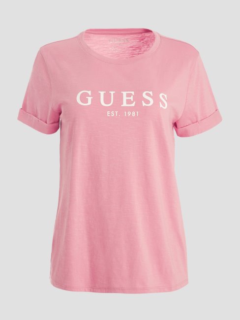 T-shirt éco Logo à Revers Guess Vintage Blush