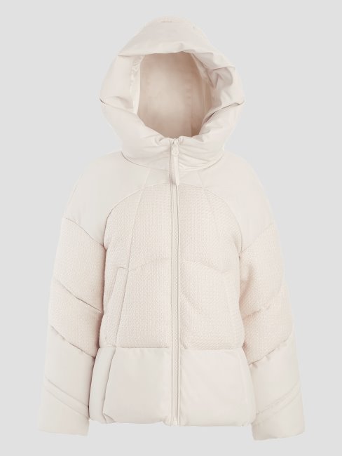 Veste Matelassée Lea Blanche Crème Guess