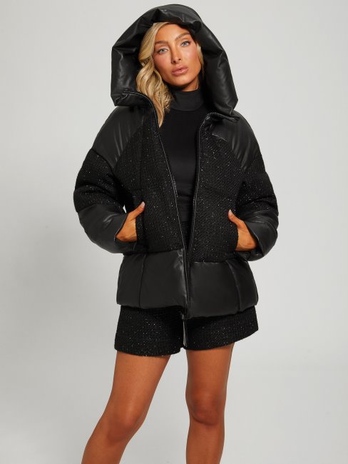 Veste Matelassée Lea Noir Jet Guess
