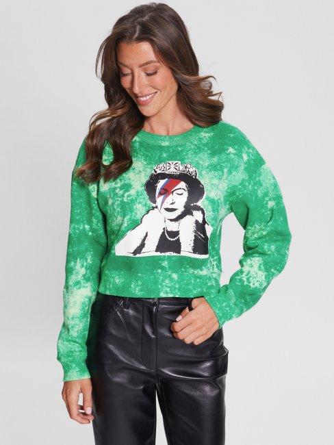 Pull Court Queen Vert Vallée Guess