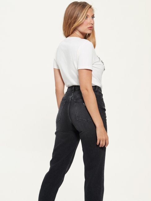 Tee Eco Bonita Logo Creme Blanc Guess