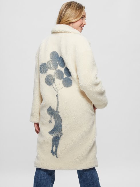 Solange Manteau En Fausse Fourrure Guess Smart Stone