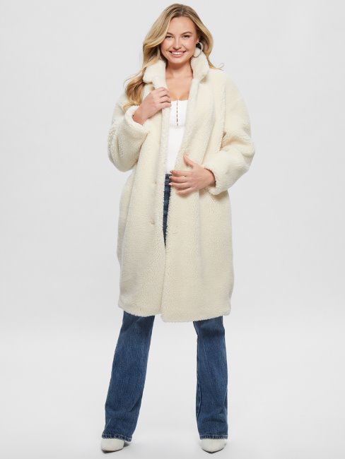 Solange Manteau En Fausse Fourrure Guess Smart Stone