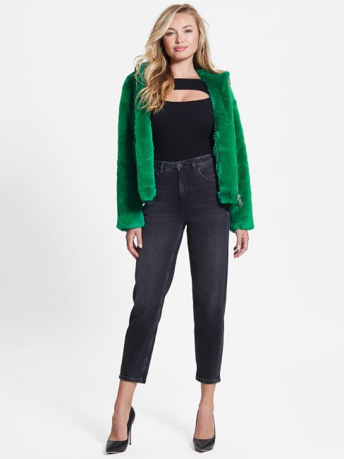 Veste En Fausse Fourrure Guess Dafne Vert Vallée